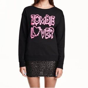 Divided | H&M | zombie lover sweatshirt